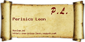 Perisics Leon névjegykártya